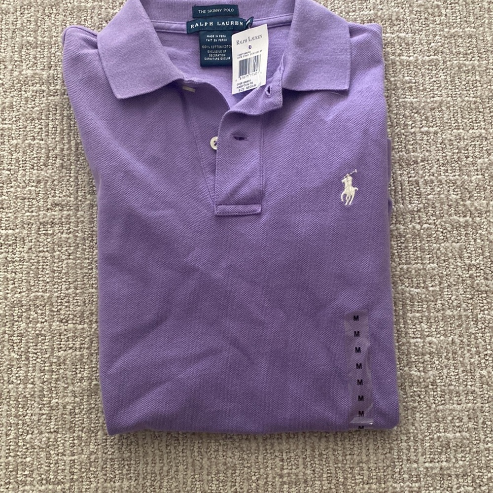 NWT- Womens Ralph Lauren Skinny Polo Size M